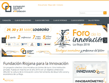 Tablet Screenshot of fundacioninnovacionrioja.com